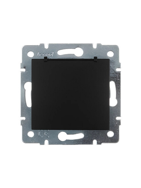 Розетка Lezard KARINA 707-4288-123 1мест. с/з с крышкой черный 495x660 Розетка Lezard KARINA 707-4288-123 1мест. с/з с крышкой черный 495x660 в Материке