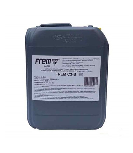 Добавка FREM C3-В для бетона пластифицирующая, 5л 438x503 в Материке