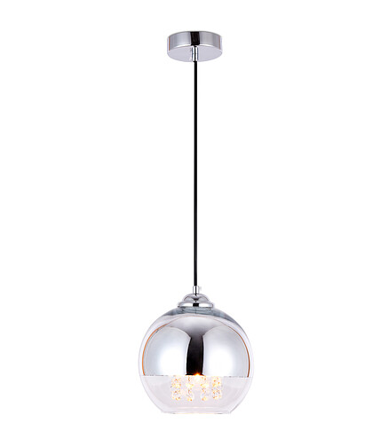 Светильник потолочный TR3601 40W/E27 хром прозрачн. 438x503 в Материке