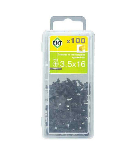 Саморез для ГИПСОКАРТОНА, крупный шаг, по ДЕРЕВУ 3,5х16 (уп=100шт)_BOX 438x503 в Материке - Вариант 2