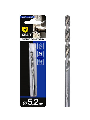 Сверло по металлу GRAFF 5,2мм 238x286 в Материке
