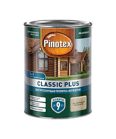 Пропитка-антисептик Pinotex Classic Plus 3 в 1 Ель натуральная 0,9л