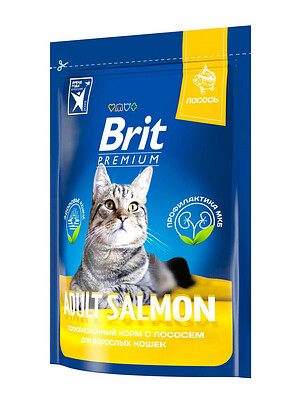 Корм для кошек Brit Premium лосось (0,4кг) 238x286 в Материке