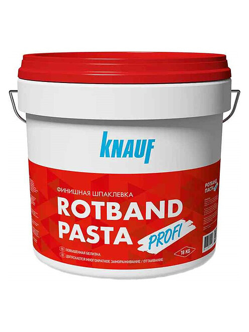 Шпатлевка KNAUF Ротбанд Паста Профи, 18кг 495x660 Шпатлевка KNAUF Ротбанд Паста Профи, 18кг 495x660 в Материке