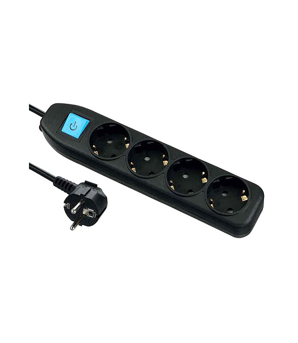 Удлинитель ELECTRALINE 4роз. 3м с/з выкл. черный 3х1 62041 586x674 Удлинитель ELECTRALINE 4роз. 3м с/з выкл. черный 3х1 62041 586x674 в Материке