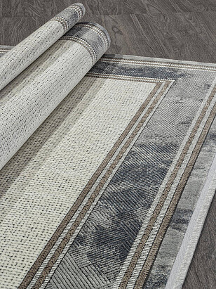 Ковер MARSEL 00070 Cream/Blue 240*340 238x286 в Материке - Вариант 3