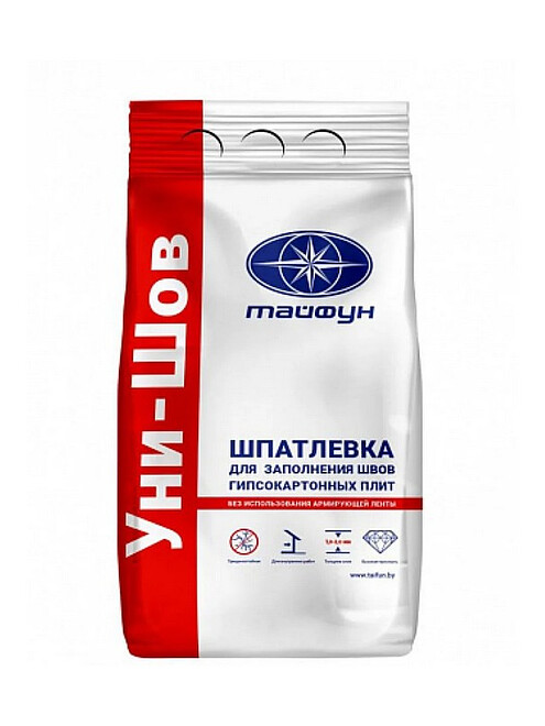 Шпатлевка Тайфун Мастер Уни-шов гипсовая, 5кг 495x660 Шпатлевка Тайфун Мастер Уни-шов гипсовая, 5кг 495x660 в Материке