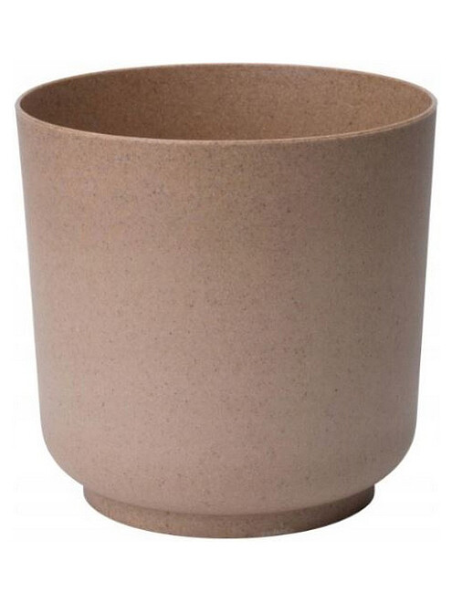 Горшок SATINA Eco Wood (20х19,4см) пластик натуральное дерево 4383-078 495x660 в Материке