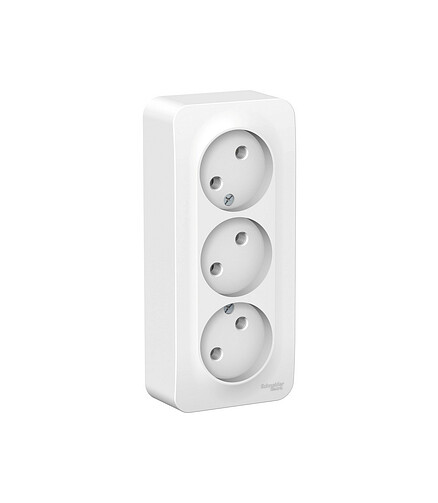 Розетка ОУ SE BLANCA BLNRA000311 3мест. белый 438x503 в Материке