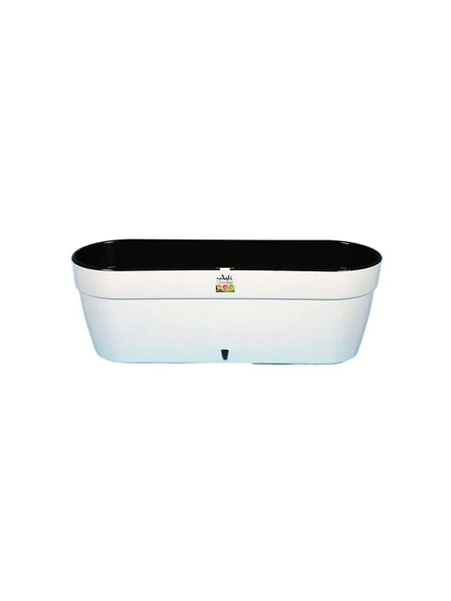 Ящик балконный ASTI с автополивом (50x17см) пластик белый AST500WHT/BL 495x660 Ящик балконный ASTI с автополивом (50x17см) пластик белый AST500WHT/BL 495x660 в Материке