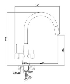 Смеситель HAIBA HB76859-7 (для кухни) черный