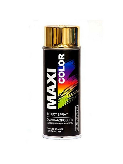 Эмаль аэроз. MAXI COLOR с эффектом золото, 400мл 495x660 Эмаль аэроз. MAXI COLOR с эффектом золото, 400мл 495x660 в Материке