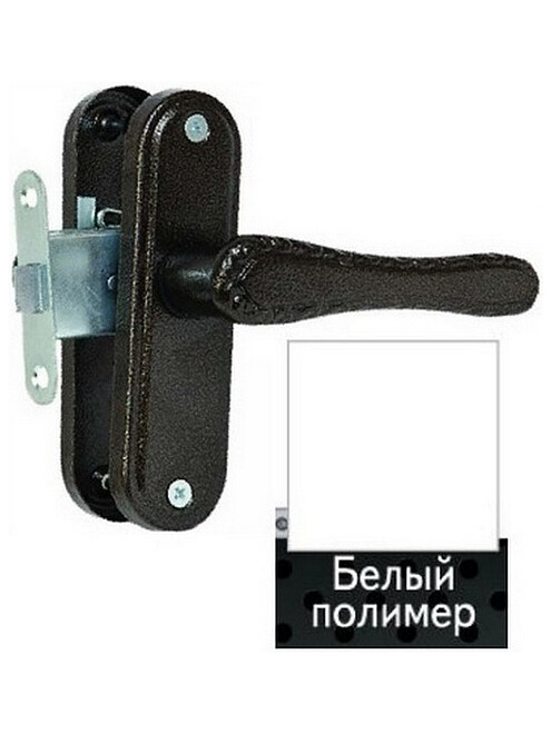 Защелка дверная с ручками врезная ВолМет ЗЩ1-5-07-10/1,2, белый 495x660 Защелка дверная с ручками врезная ВолМет ЗЩ1-5-07-10/1,2, белый 495x660 в Материке