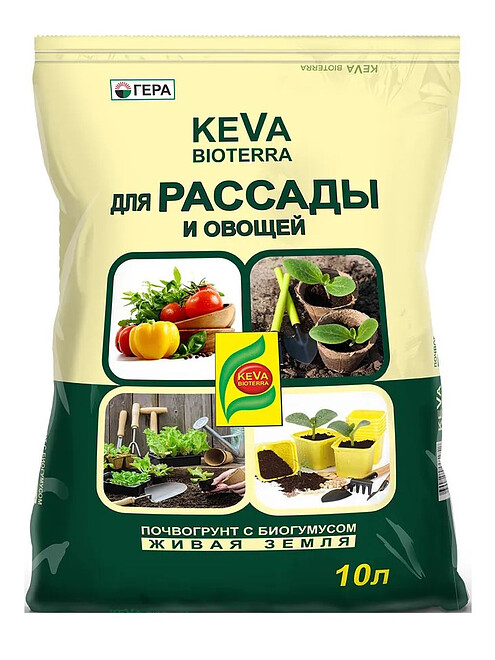 Грунт KEVA BIOTERRA для Рассады и овощей (10л) 495x660 Грунт KEVA BIOTERRA для Рассады и овощей (10л) 495x660 в Материке