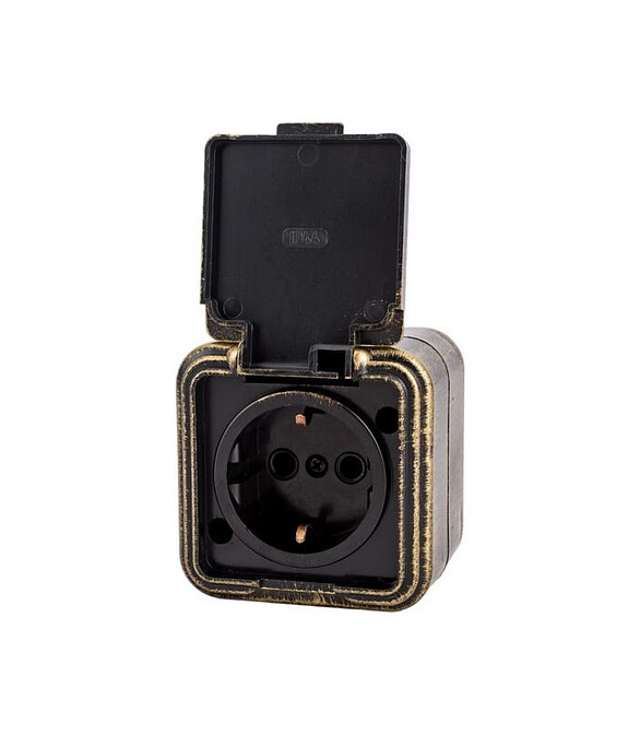 Розетка ВИКИНГ RA 16-211-ЧБ IP44 черно-бронз. 586x674 Розетка ВИКИНГ RA 16-211-ЧБ IP44 черно-бронз. 586x674 в Материке