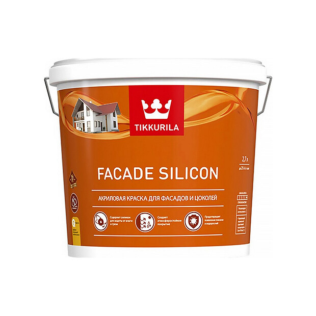 Краска Facade Silicon фасадная C гл/мат 2,7л