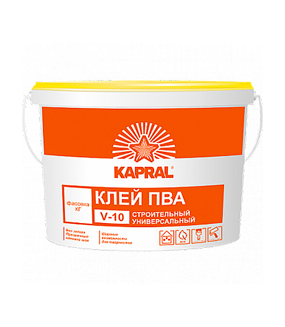 Клей KAPRAL ПВА V-10, 1кг 586x674 в Материке