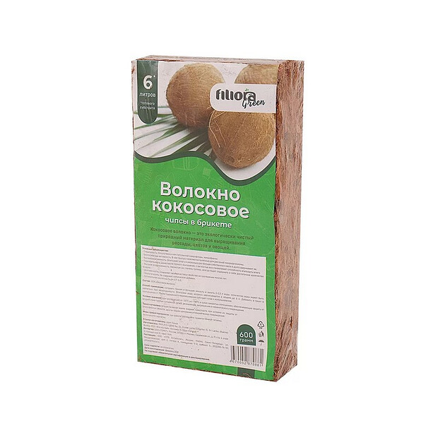 Кокосовое волокно Filiora Green чипсы в брикете (600г)