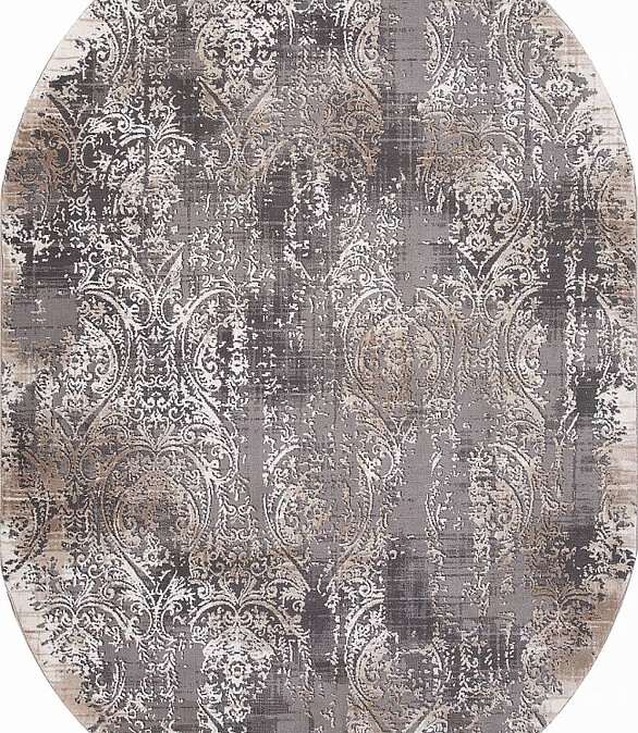 Ковер ARMINA 04078C Grey/Brown 160*230, овал 586x674 в Материке
