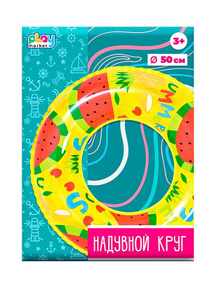 Круг д/плавания надувной Playmarket 90236 (50см) ПВХ арбузик 238x286 в Материке - Вариант 2