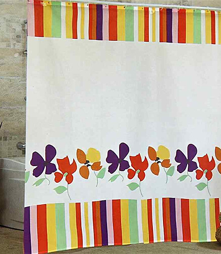 Штора для ванной комнаты VIOLA 180х200см (100% полиэстр) 438x503 в Материке - Вариант 3