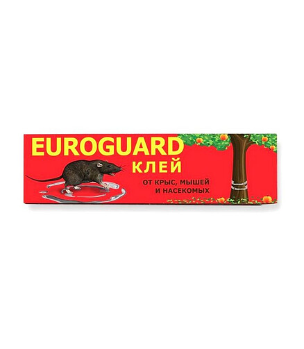 Средство Клей от крыс, мышей и насекомых ЕUROGUARD, инсектородентицид (135г) 438x503 в Материке