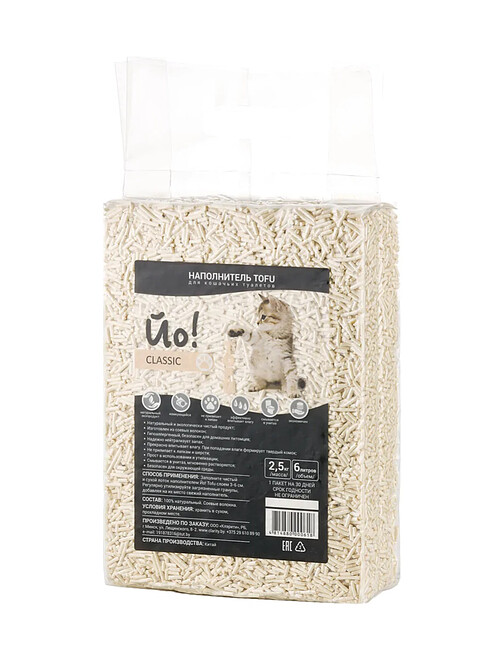 Наполнитель растительный соевый Йо! Tofu Классик (6л) 495x660 Наполнитель растительный соевый Йо! Tofu Классик (6л) 495x660 в Материке
