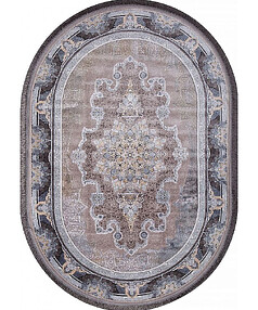 Ковер SHIRAZ/FARSI 266 Dark Grey 200*300, овал