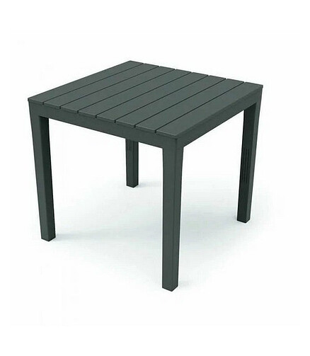 Стол пласт. IPAE Bali TBL028AN 78х78см антрацит 438x503 в Материке