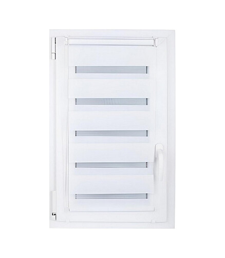 Штора рулонная D&N Rattan mini бел. 68см 438x503 в Материке