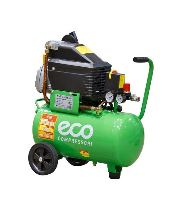 Компрессор ECO AE-251-3 1,5кВт 24л 235л/мин 586x674 Компрессор ECO AE-251-3 1,5кВт 24л 235л/мин 586x674 в Материке