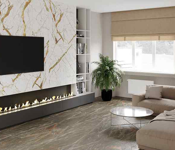Керамогранит Axima BARI 60х120 см 1,44 м2 цвет белый 586x674 в Материке