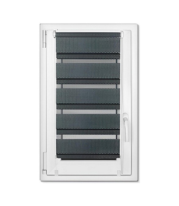 Штора рулонная D&N Rattan mini графит 58см 586x674 Штора рулонная D&N Rattan mini графит 58см 586x674 в Материке