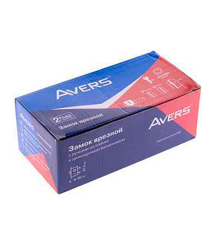 Замок врезной с ручками AVERS 1023/60-G, золото, гальваника 438x503 в Материке - Вариант 2
