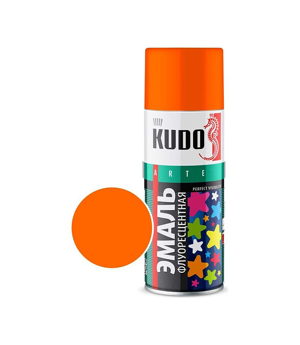 Эмаль аэроз. KUDO флуоресцентная оранжево-желтая, 520мл 586x674 Эмаль аэроз. KUDO флуоресцентная оранжево-желтая, 520мл 586x674 в Материке