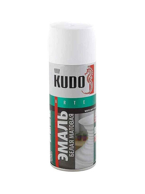 Эмаль аэроз. KUDO белая матовая, 520мл 495x660 Эмаль аэроз. KUDO белая матовая, 520мл 495x660 в Материке