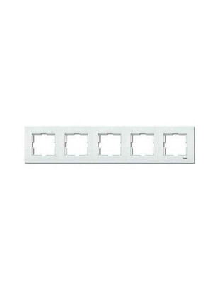 Рамка Viko KARRE 90960204 5мест. белая 238x286 в Материке