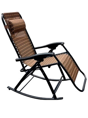 Кресло-шезлонг складн. HY1006 Качалка коричн. 238x286 в Материке