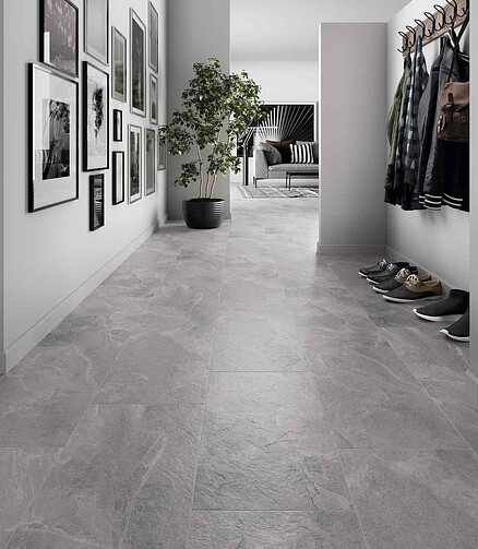 Керамогранит Cersanit INFINITY 29,7х59,8 см 1,77 м2 цвет серый 438x503 в Материке