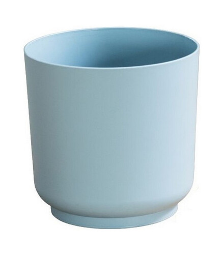 Горшок SATINA Eco Recycled (17х16,8см) пластик голубой 4210-086 438x503 в Материке