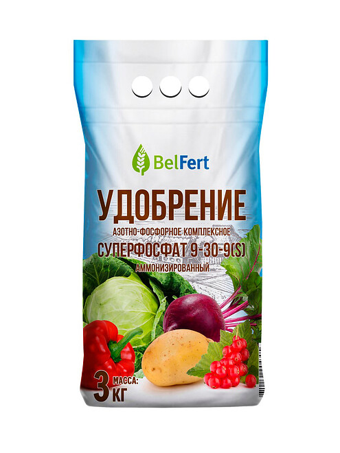 Удобрение BelFert суперфосфат аммонизированный 9-30-9(S) (3кг) 495x660 Удобрение BelFert суперфосфат аммонизированный 9-30-9(S) (3кг) 495x660 в Материке