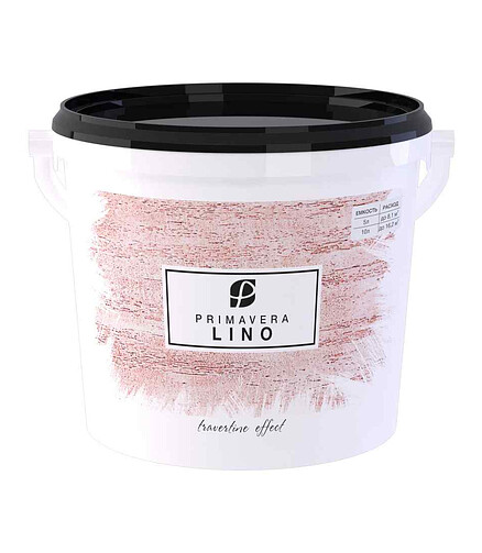 Штукатурка PRIMAVERA декоративная LINO белая, 6,5кг 438x503 в Материке