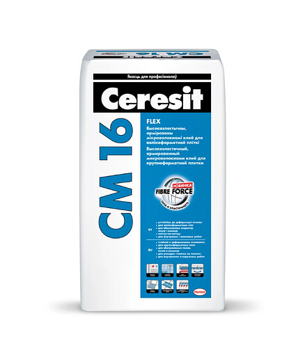 Клей CERESIT CM 16 для плитки, 25кг 438x503 в Материке