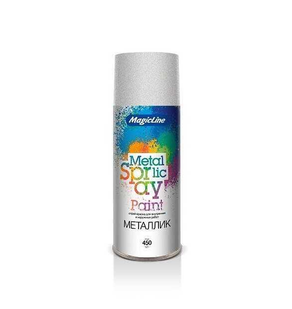 Краска аэроз. MagicLine металлик хром, 265г 586x674 Краска аэроз. MagicLine металлик хром, 265г 586x674 в Материке