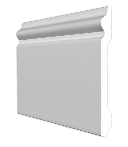 Плинтус SOLID_1UHD_01/80 полистирол БЕЛЫЙ-2.4м 438x503 в Материке
