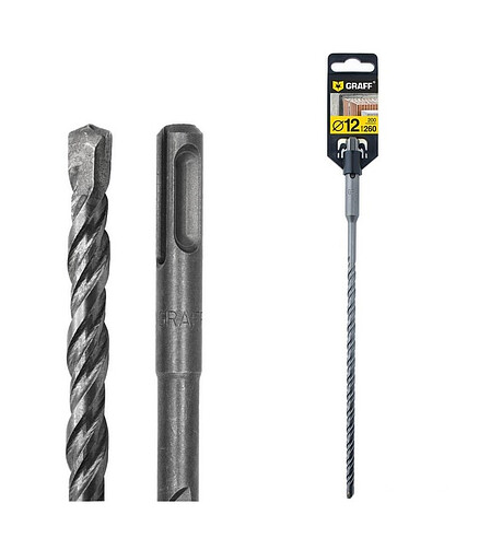 Сверло SDS+ GRAFF 12х200х260мм 438x503 в Материке