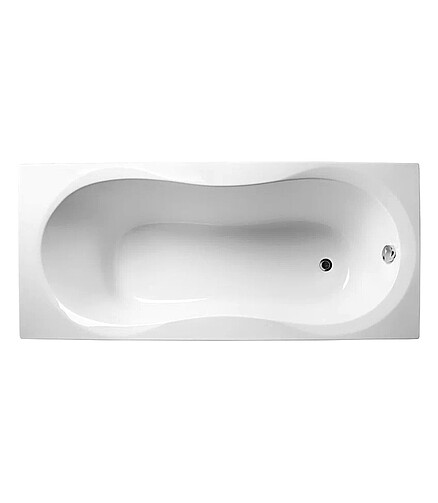 Ванна акриловая прямоугольная ALBA SPA MIAMI 150х70см без ножек 438x503 в Материке