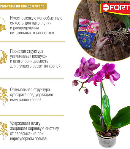 Субстрат для орхидей BONA FORTE (1л) 438x503 в Материке - Вариант 2