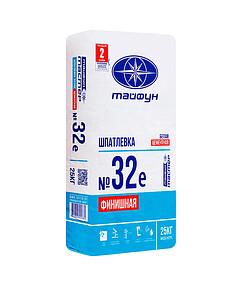 Шпатлевка Тайфун Мастер № 32Е цементная финишная, 25кг 238x286 в Материке