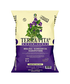 Грунт TERRA VITA ЖИВАЯ ЗЕМЛЯ Фиалка-Кампанула-Папоротник (5л) 238x286 в Материке